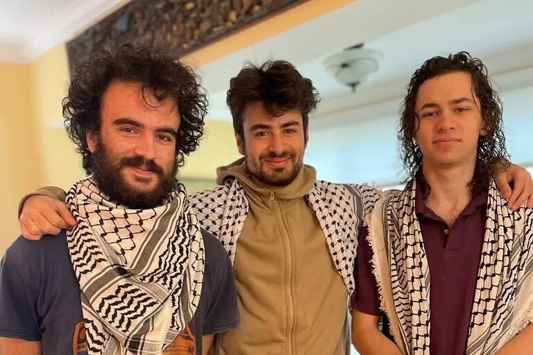 Three students of Palestinian descent