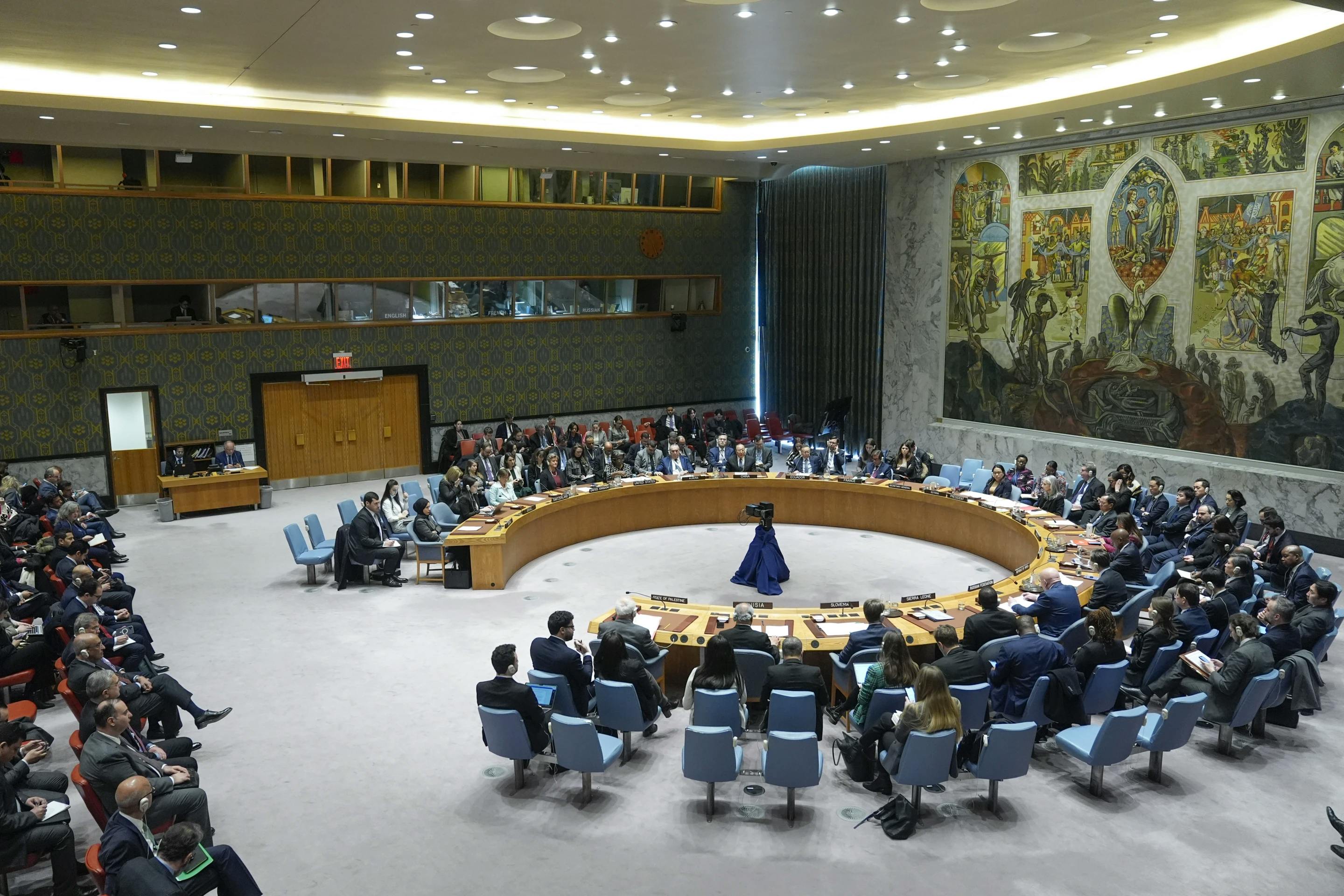 A UN Security Council meeting