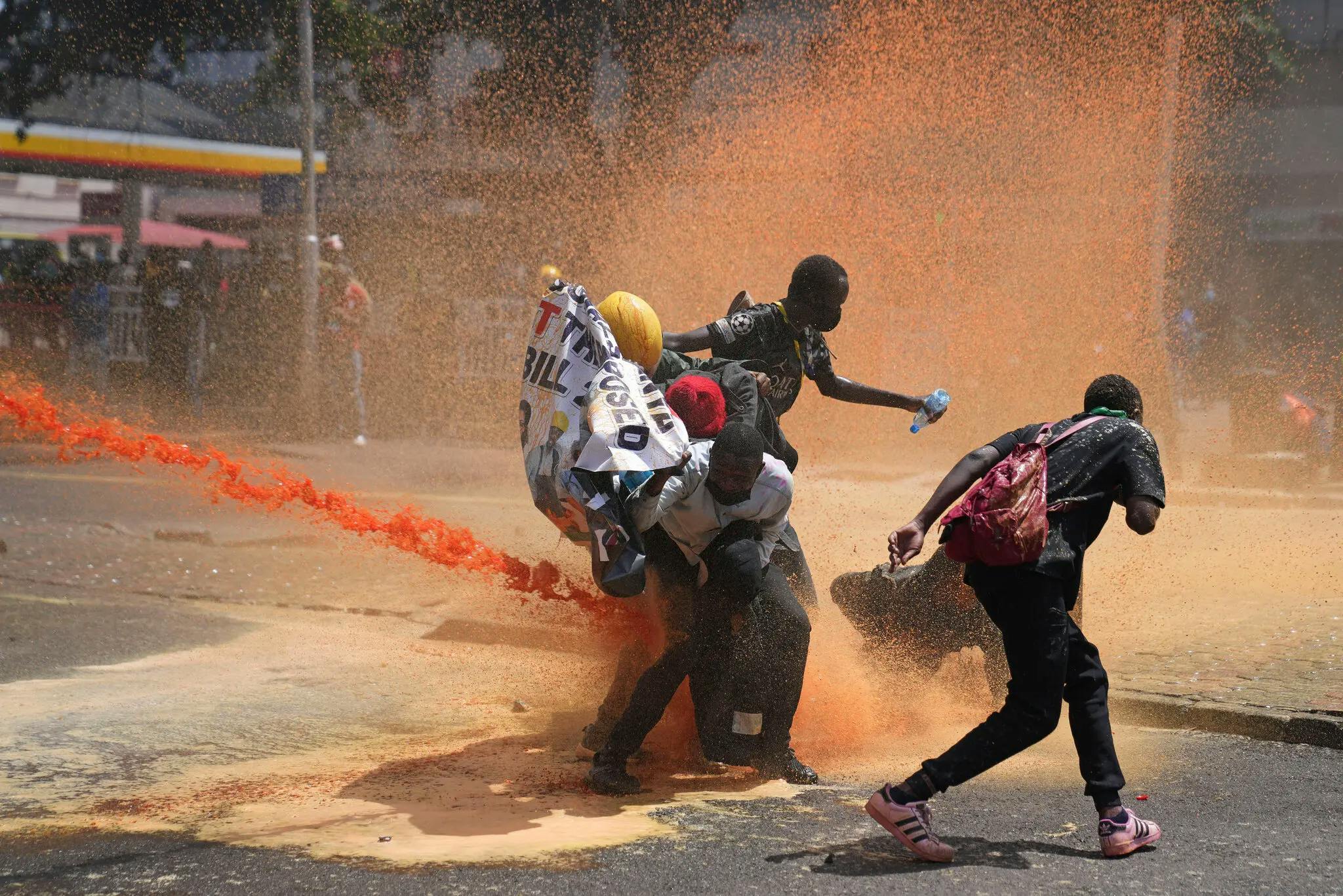 Protesters in Nairobi