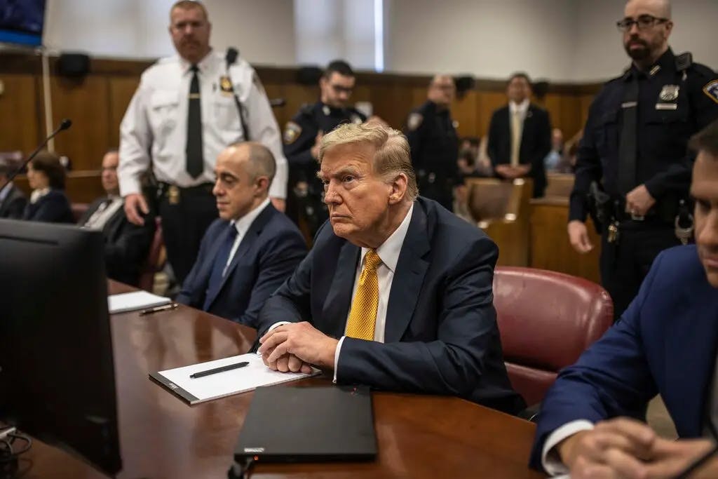 Trump in court