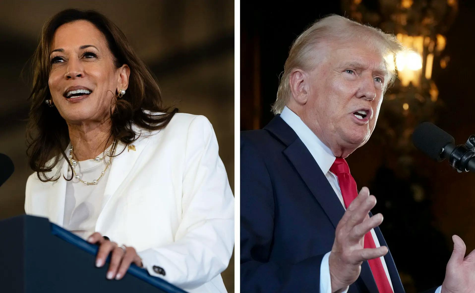 Kamala Harris and Donald Trump