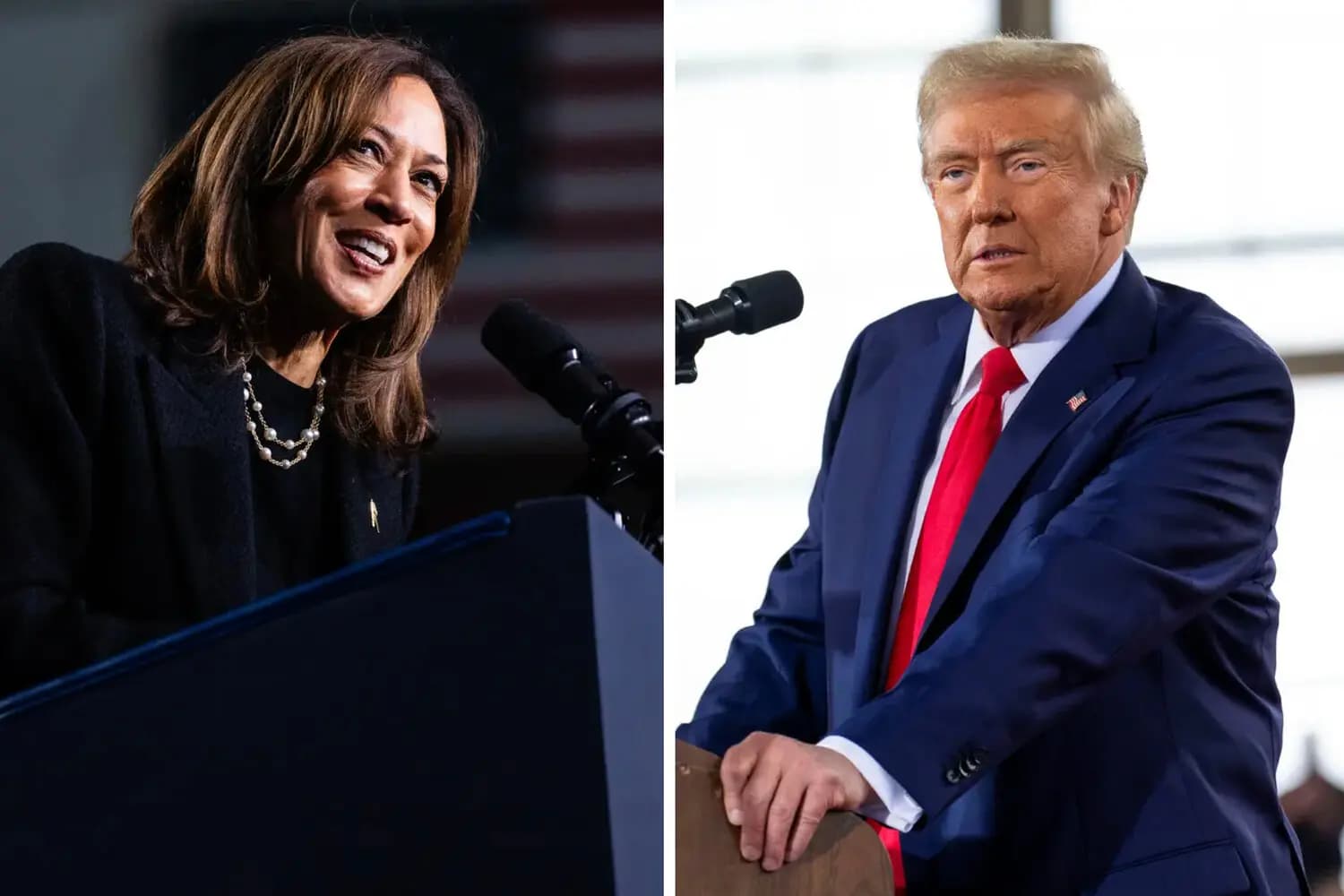 Kamala Harris and Donald Trump