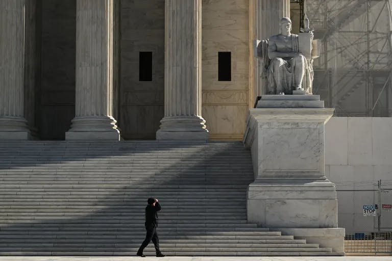 The steps of the US Supreme Court