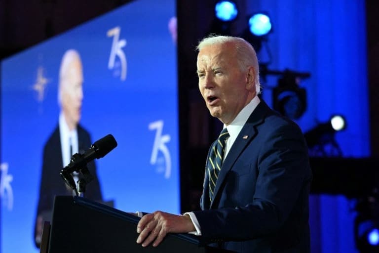 Biden at a podium