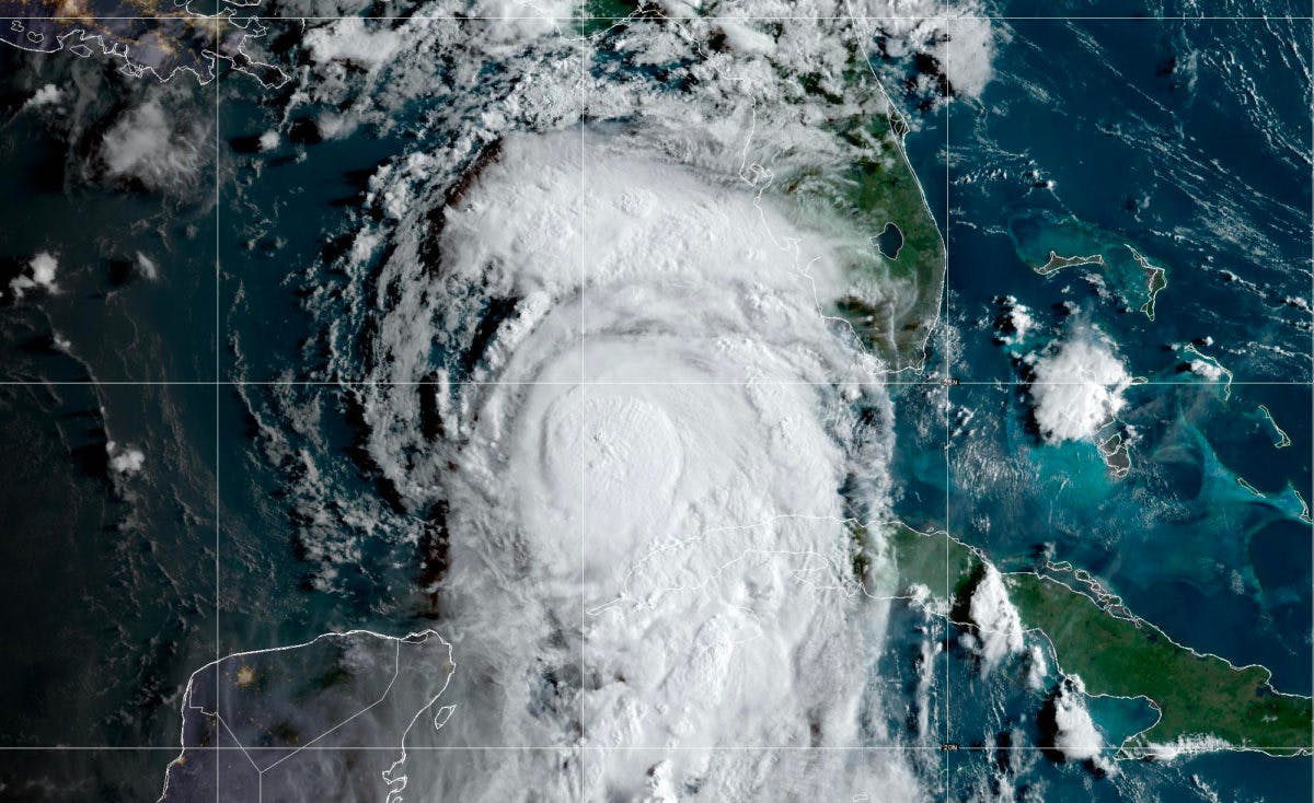 Tropical Storm Idalia off the coast of Florida