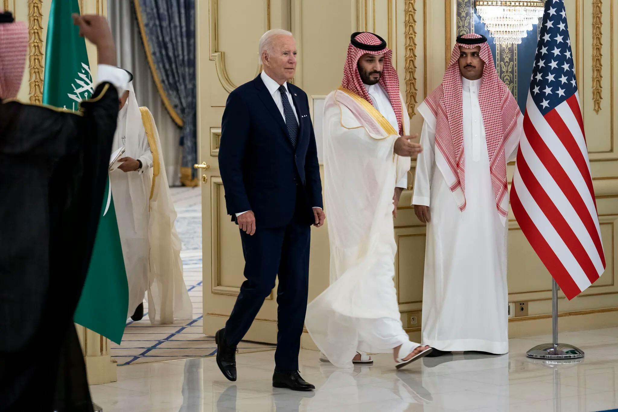 Biden and Crown Prince Mohammed bin Salman